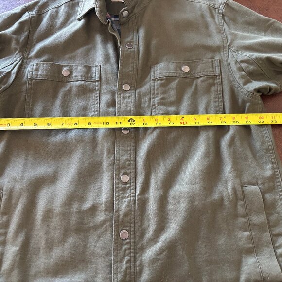 Duluth Trading Co Men's Fire Hose Flannel-Lined Shirt Jacket Jac - Picture 3 of 7